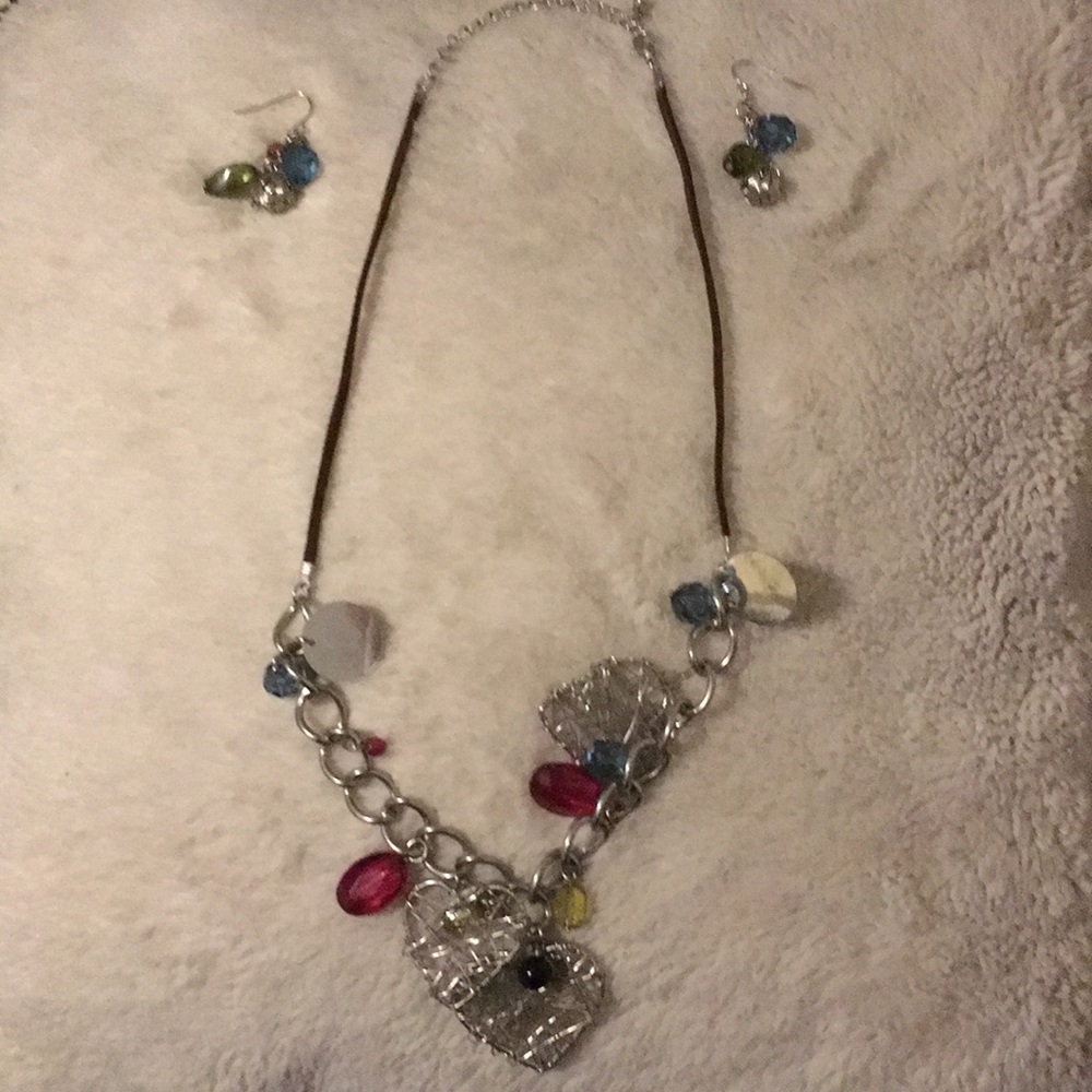 Artsy Earring + Necklace set